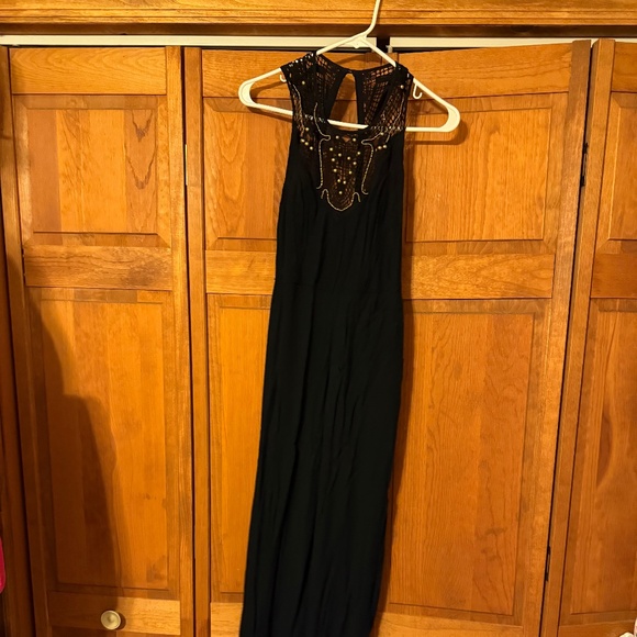 XOXO Pants - CLASSIC Black crochet beaded  jumpsuit Perfect for any SUMMER occasion